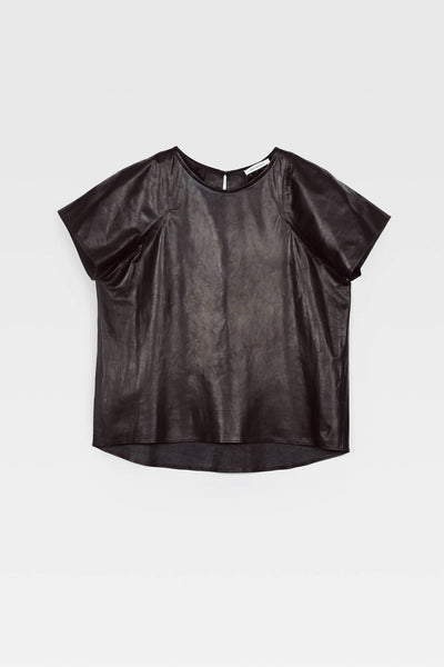 T-Shirt 02, Nappa Calf - Black